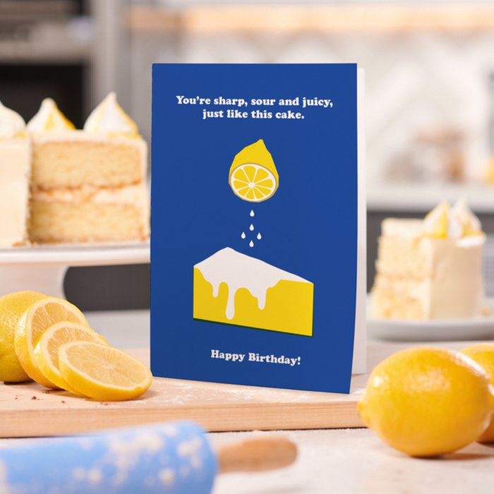 Lemon Drizzle Edible Card