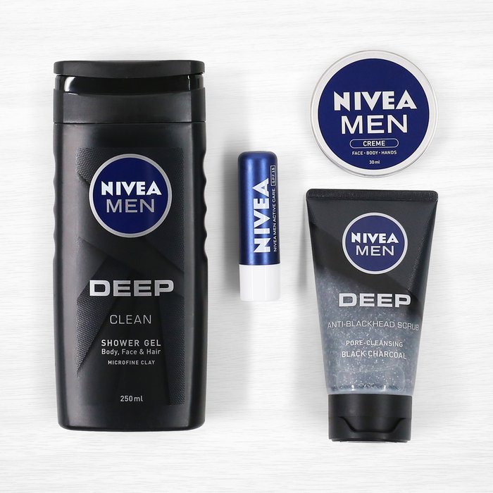Nivea Men Deep Wash Skincare Gift Set Kit