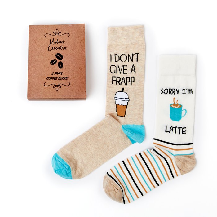 Coffee Lovers 2pk Socks Gift Set (7-11)