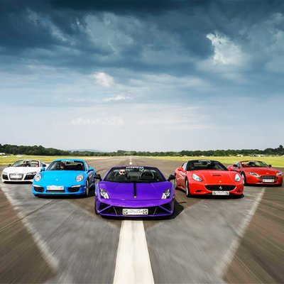 Five Supercar Driving Blast with High Speed Passenger Ride
