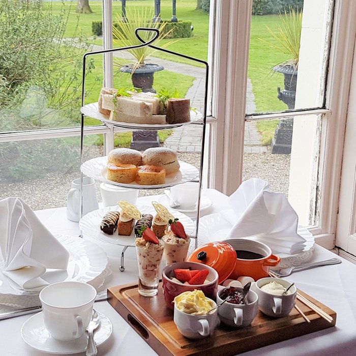 Afternoon Tea with a Glass of Fizz for Two at Grosvenor Pulford Hotel and Spa Moonpig
