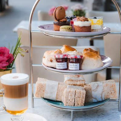 Afternoon Tea for Two with a Glass of Prosecco at Caffe Concerto
