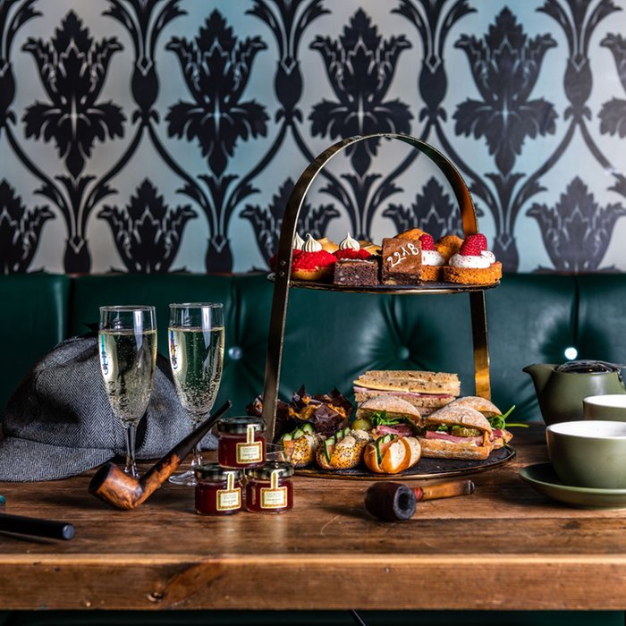 Sherlock’s Mind Palace Afternoon Tea with Fizz and Mini Mystery for Two