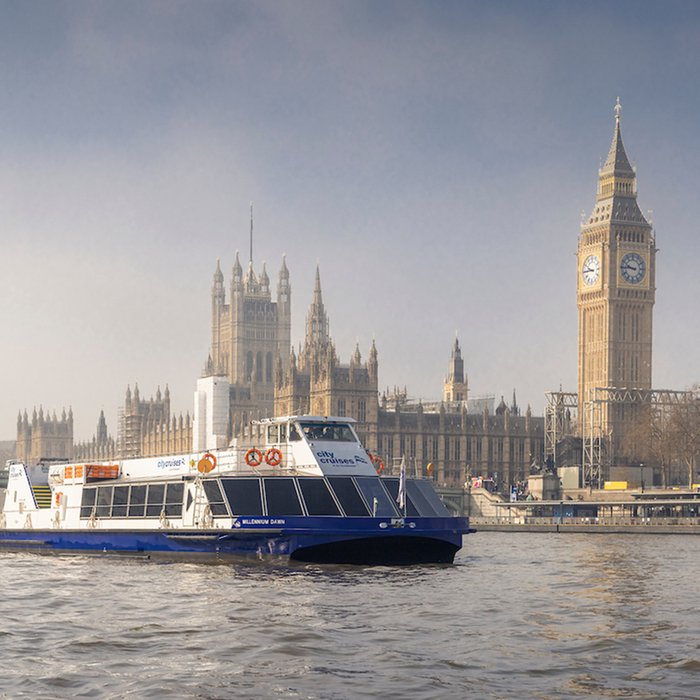Two Course Lunch Cruise on the Thames for Two
