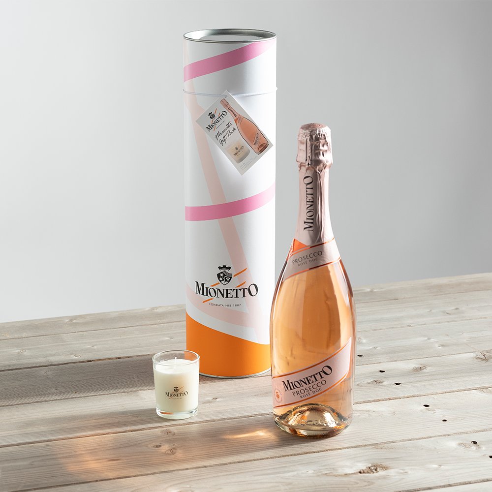 Freixenet Mionetto Vegan Prosecco Rosé & Candle Gift Set Alcohol