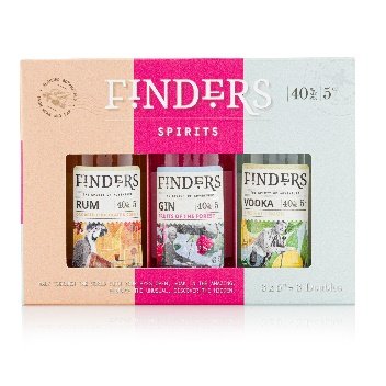 Finders Gin, Rum & Vodka Trio  3x50ml