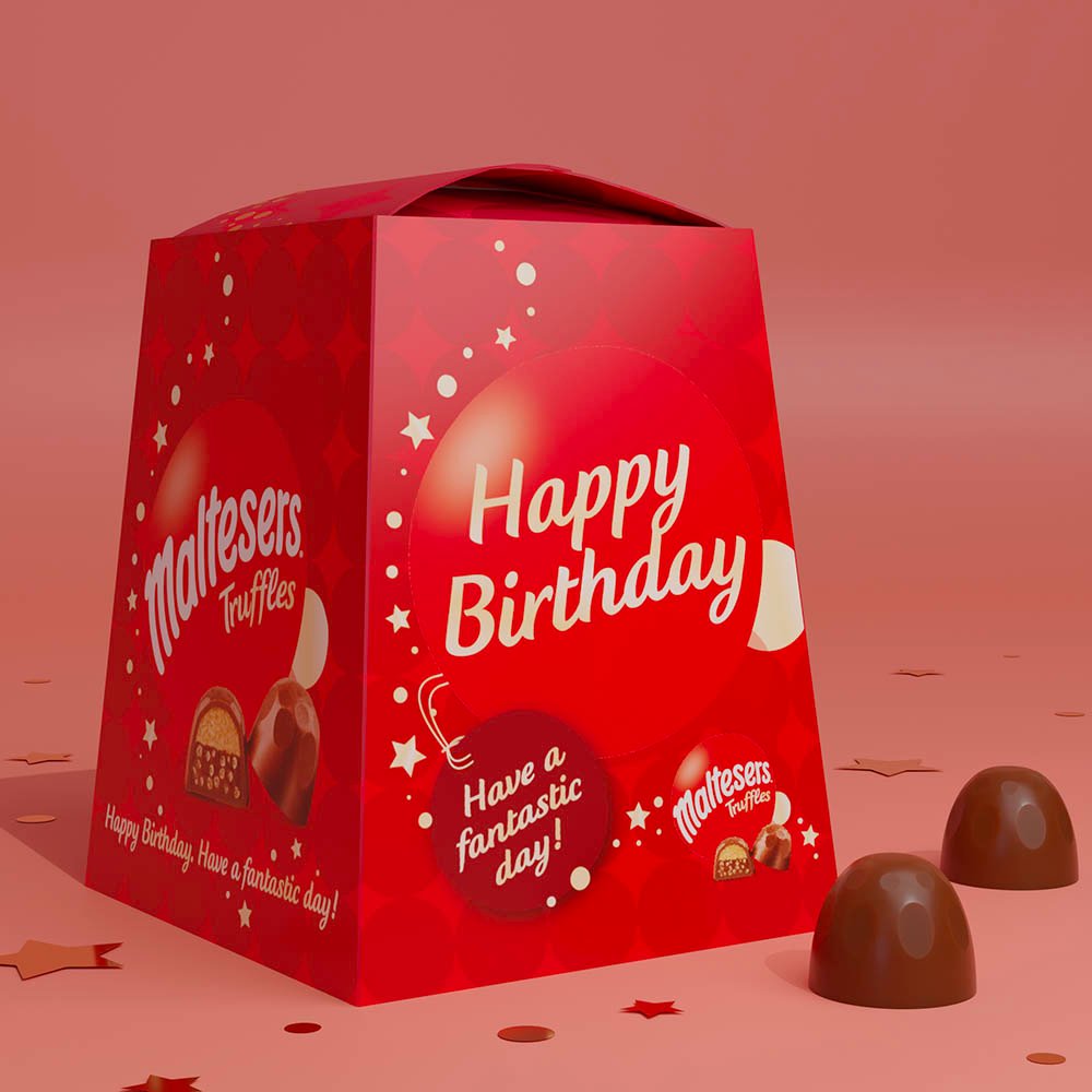 Maltesers Truffles 'happy Birthday' Box 200G Chocolates