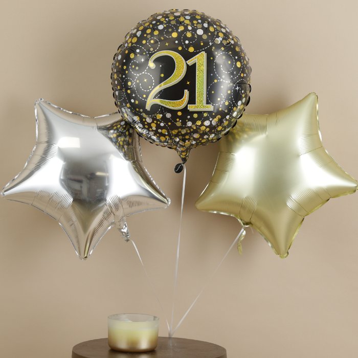 Happy 21st Balloon Trio