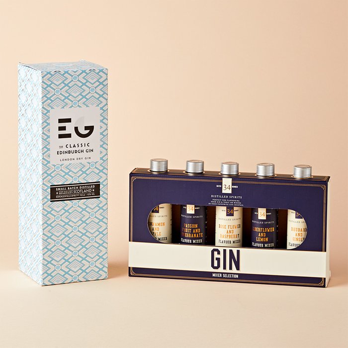 Edinburgh Gin Limited Edition Mum Gin 70cl And Gin Syrup Selection ...