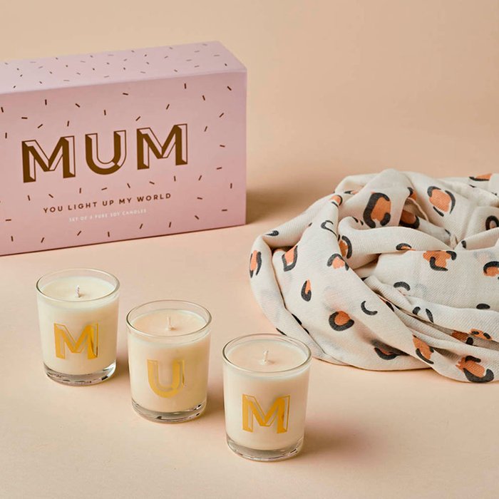 Mother's Day Candles and Scarf Bundle