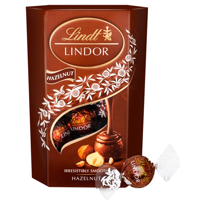 Lindt Lindor Milk Hazelnut Chocolate Truffles 200g