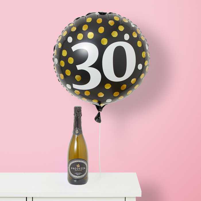 30th Birthday Balloon & Prodezza Prosecco
