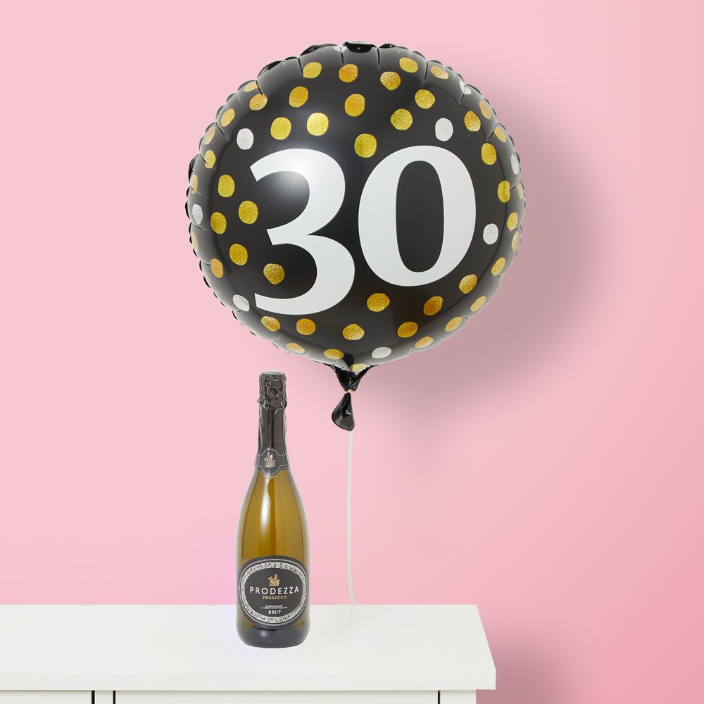 Virgin Wines 30th Birthday Balloon & Prodezza Prosecco