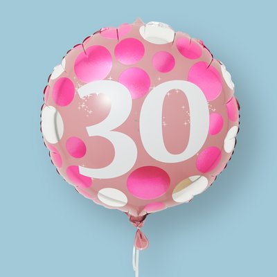 30th Pink Milestone Balloon