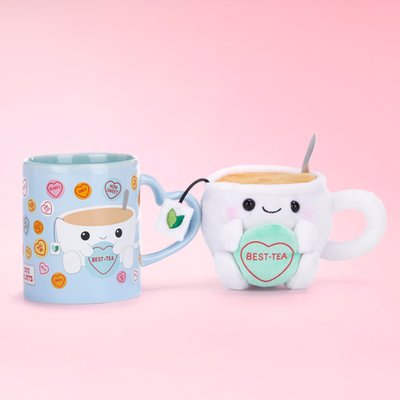Swizzels Love Hearts Best-Tea Plush & Mug Set