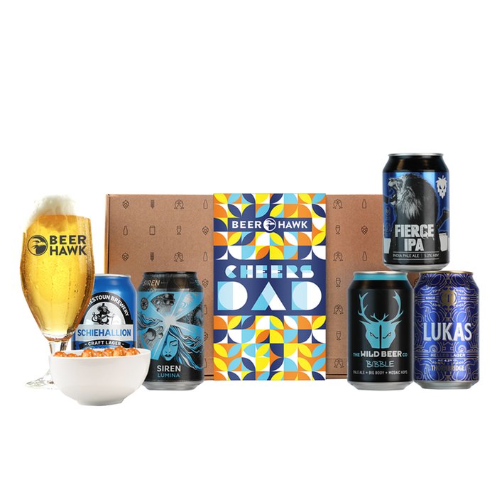 Beer Hawk 'Cheers Dad' Craft Beer Selection Box 