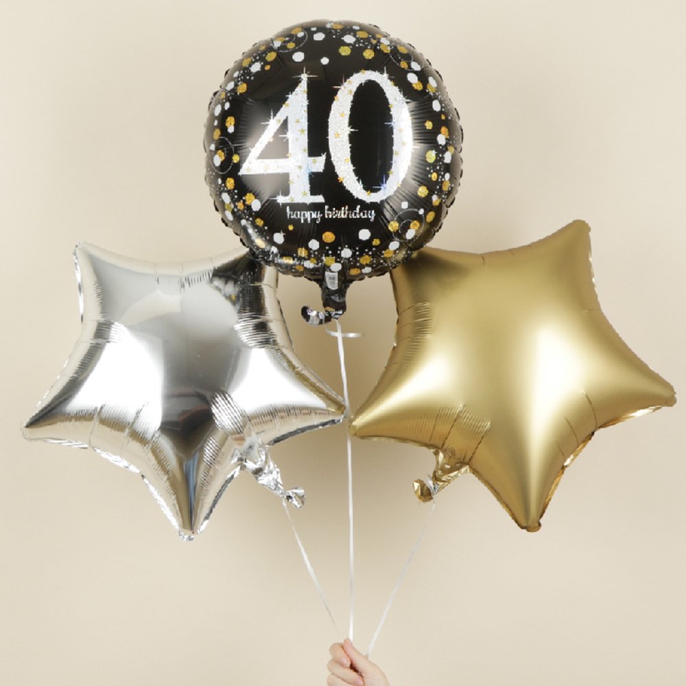 Moonpig Happy 40th Birthday Trio Balloon