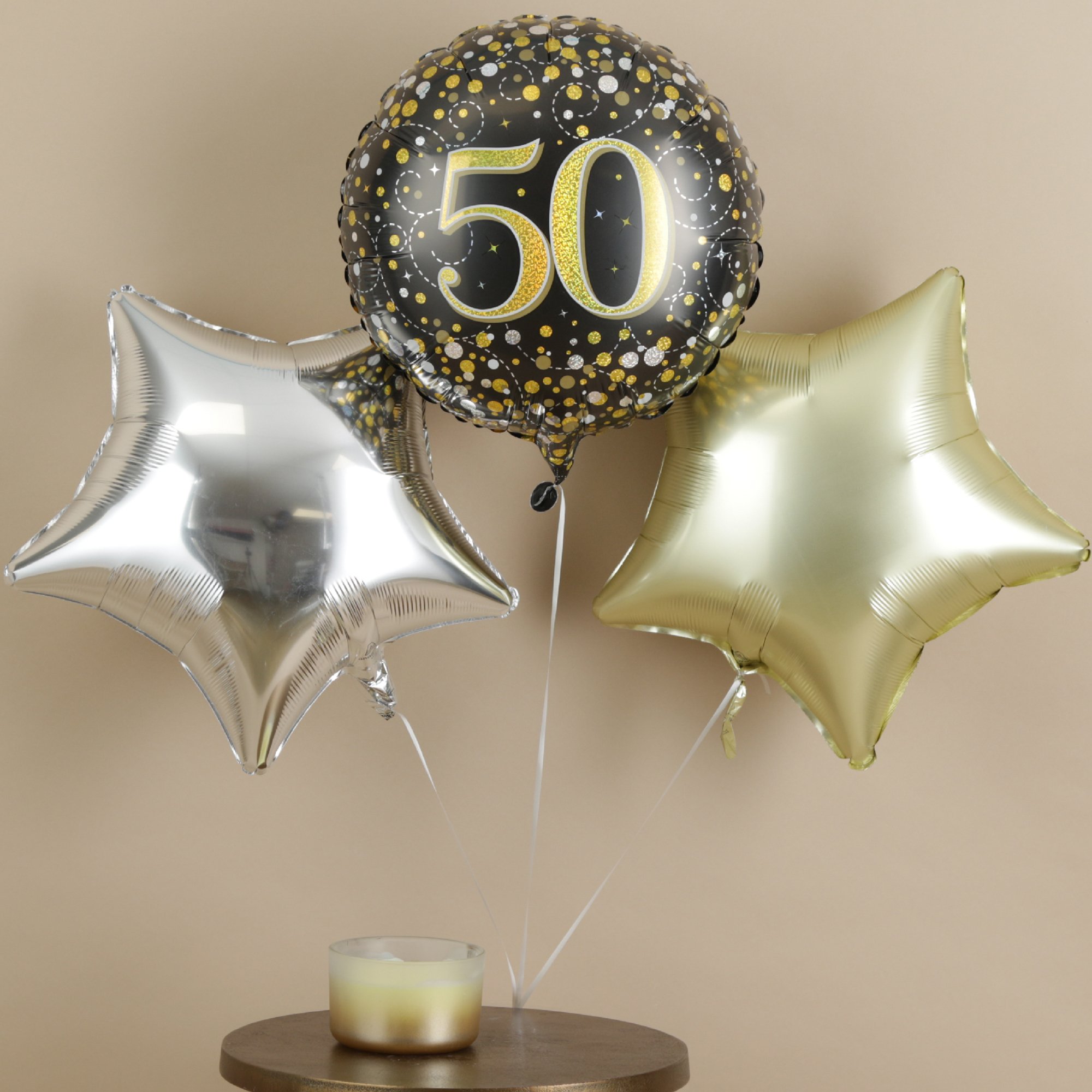 Happy 50th Birthday Trio Balloon