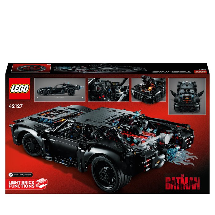 LEGO Technic The Batman - Batmobile Model Car (42127) | Moonpig