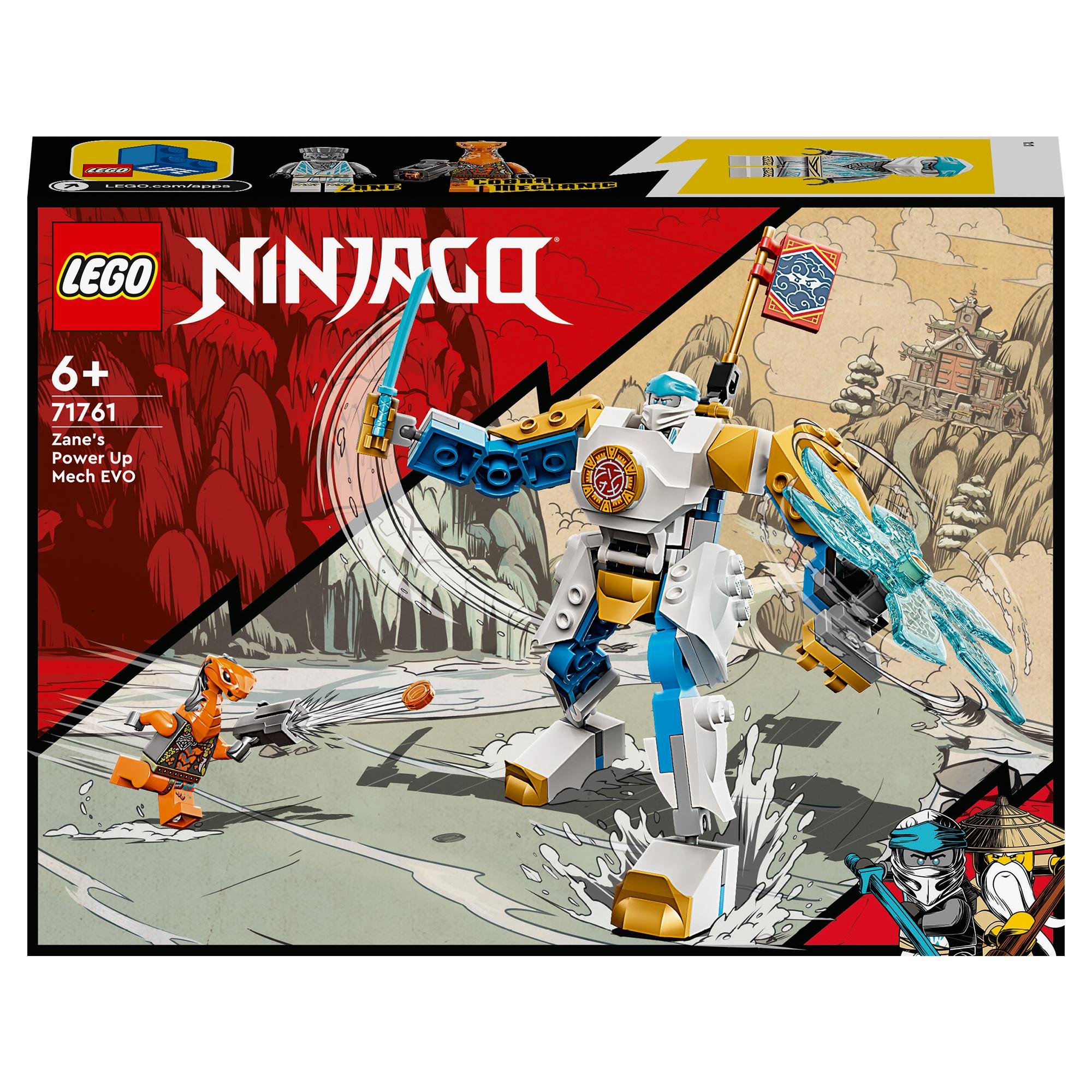 Lego Ninjago Zane’S Power Up Mech Evo Set (71761) Toys & Games