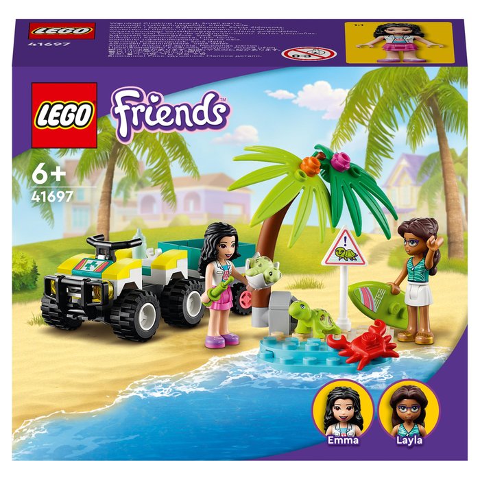 LEGO Friends Turtle Protection Sea Animal Rescue Car Set (41697)