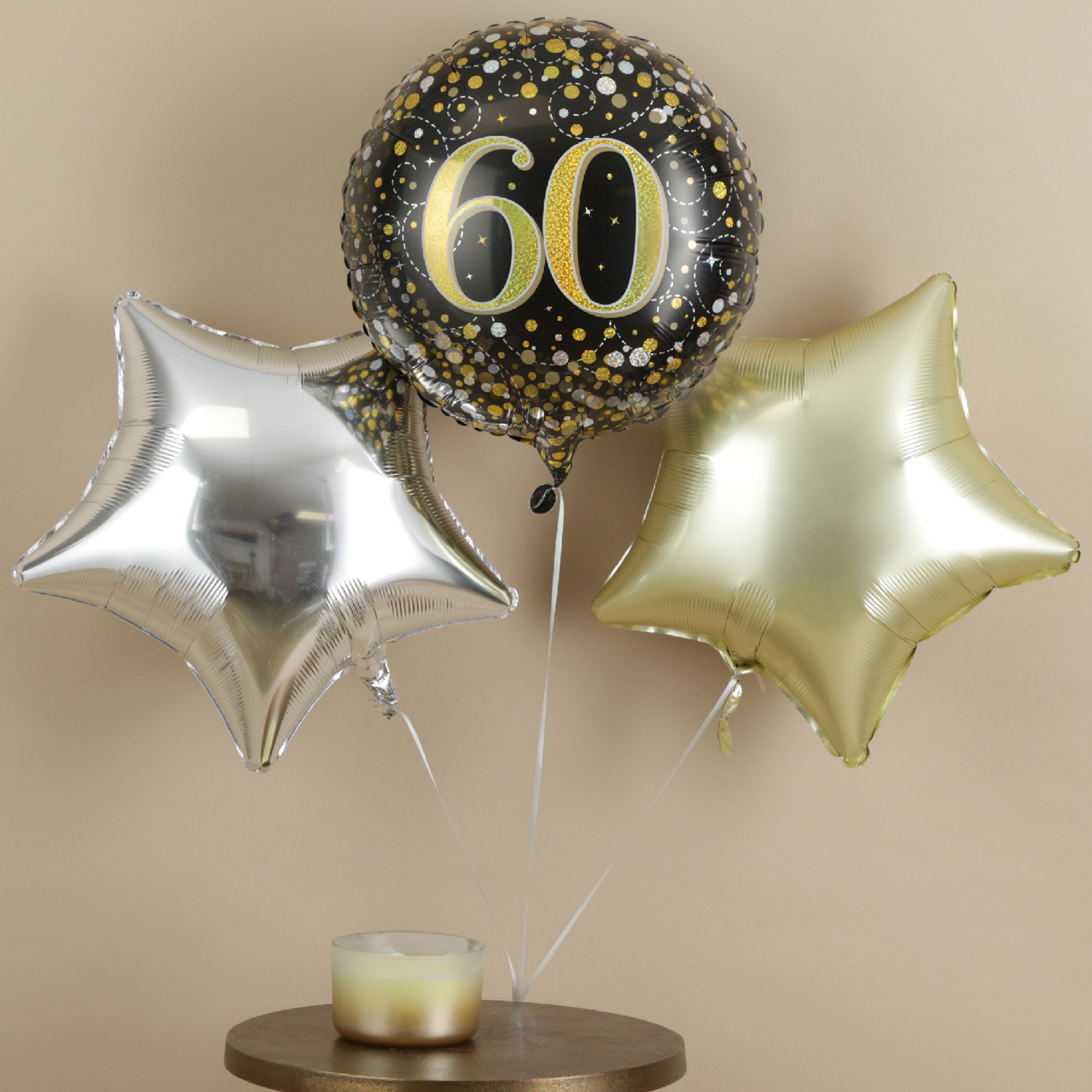 Moonpig Happy 60th Birthday Trio Balloon