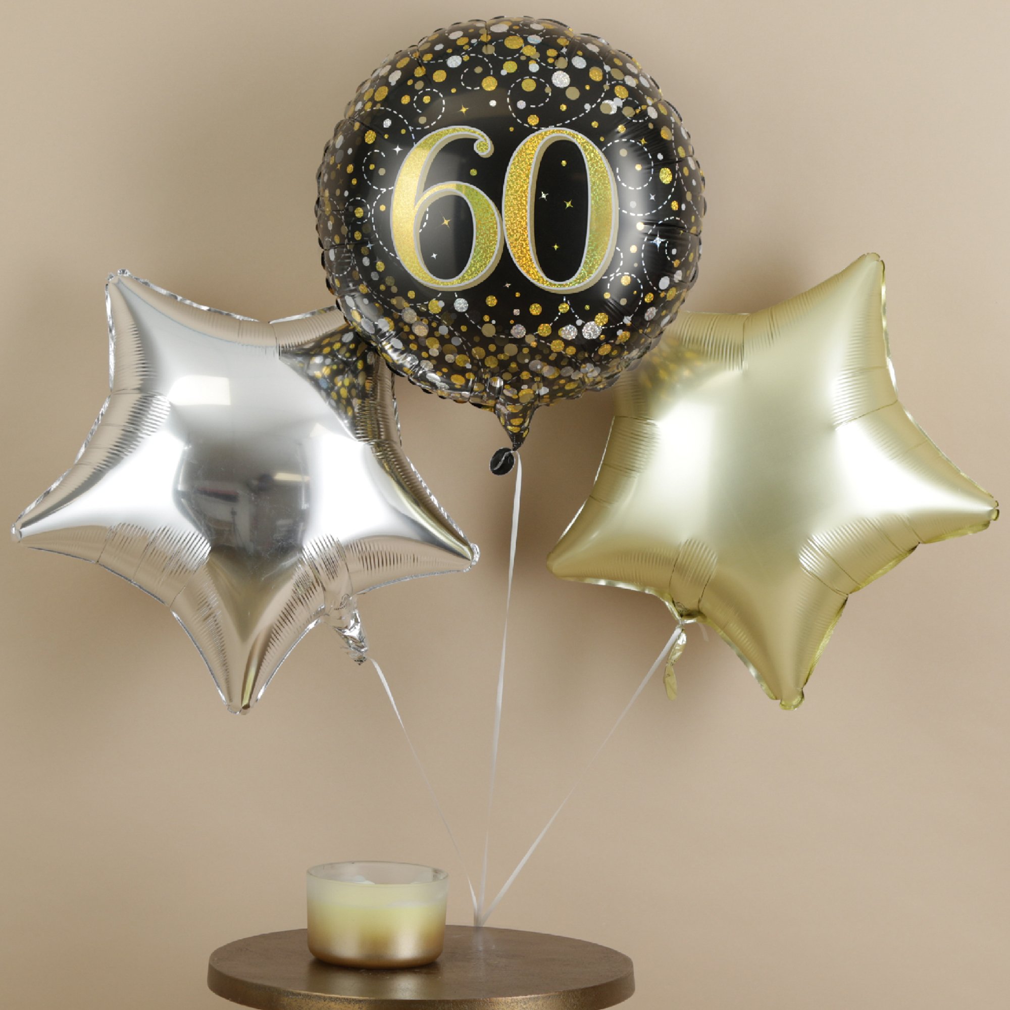 Happy 60th Birthday Trio Balloon