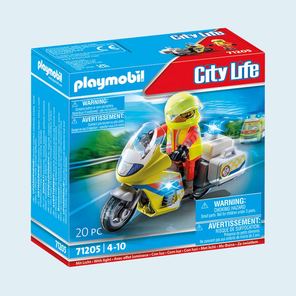 Playmobil City Life Rescue Motorcycle (71205) Toys & Games