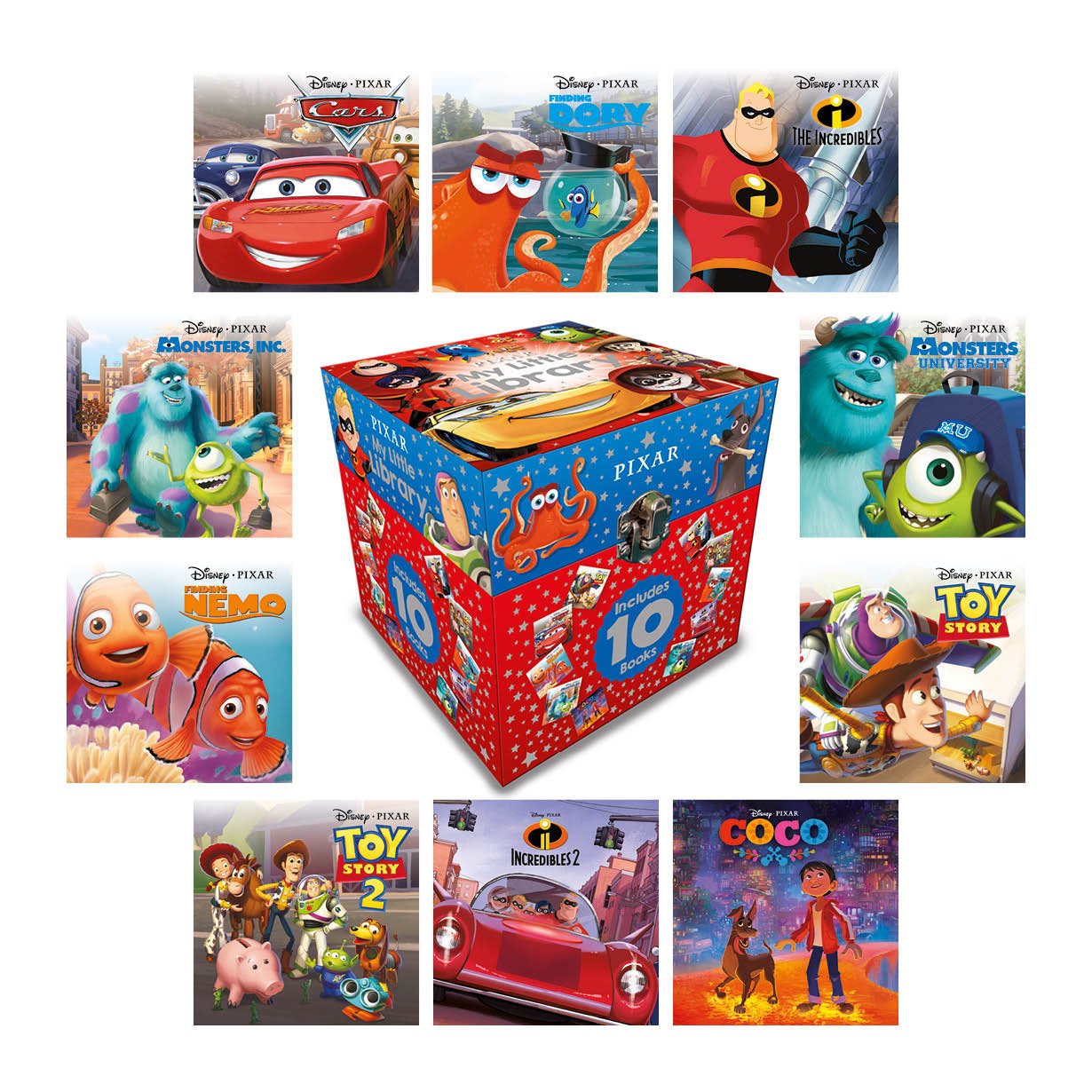 Disney Pixar 10 Books Collection Gift Toys & Games