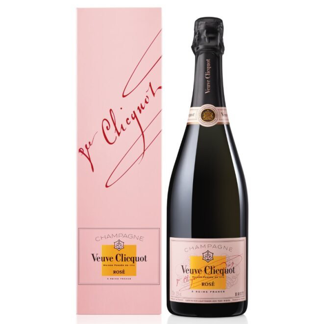 Veuve Cliquot Rosé 75Cl Gift Box Alcohol