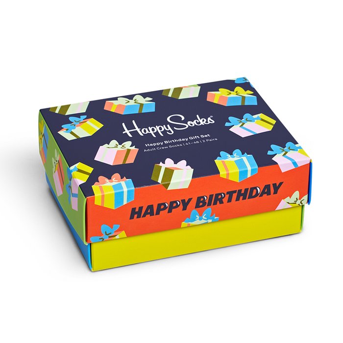 Happy Socks Happy Birthday 2-Pack Gift Set