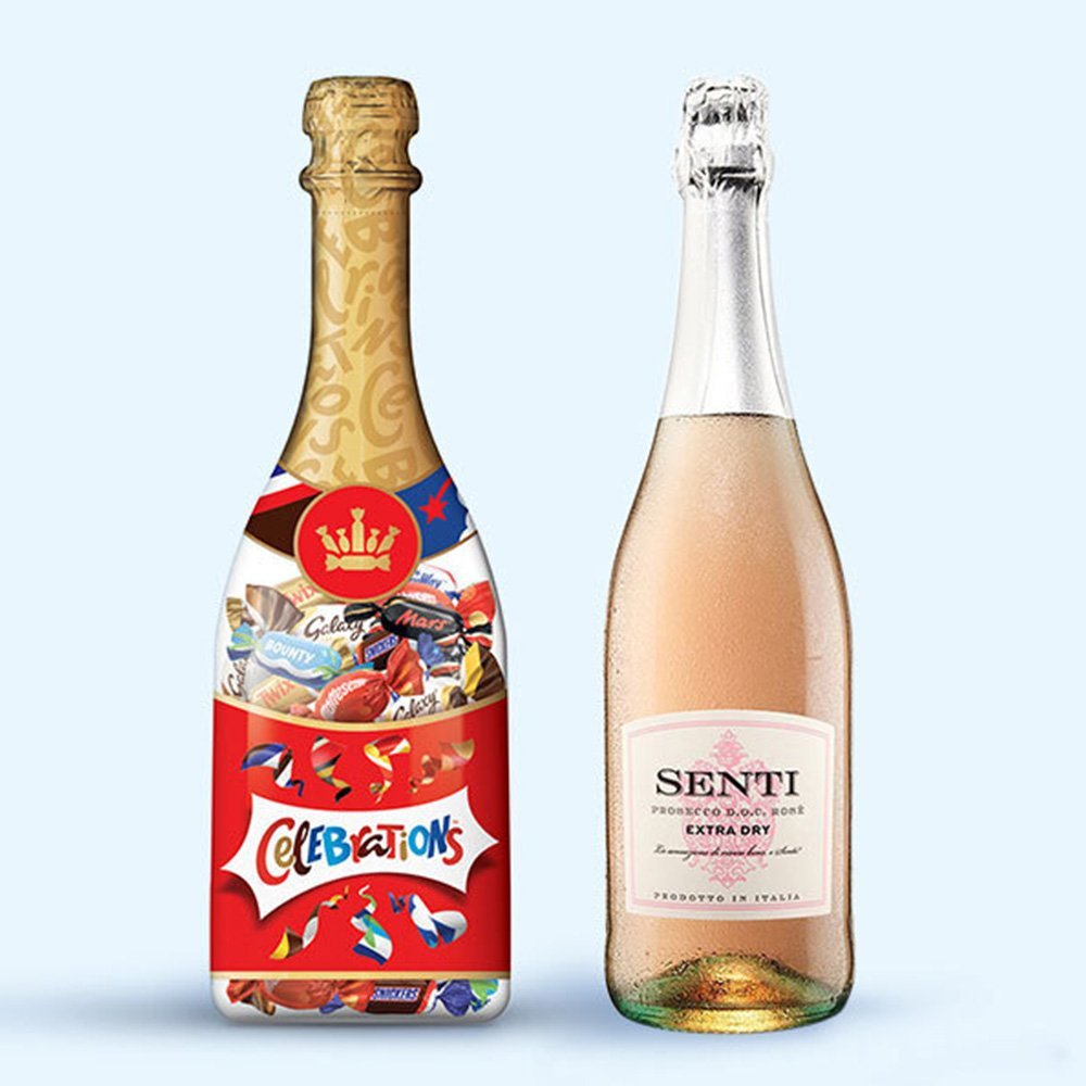 Celebrations Bottle & Rose Prosecco Alcohol