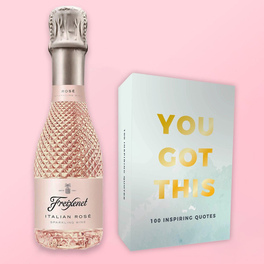 Freixenet Sparkling Rosé & You Got This Cards Gift Set Alcohol