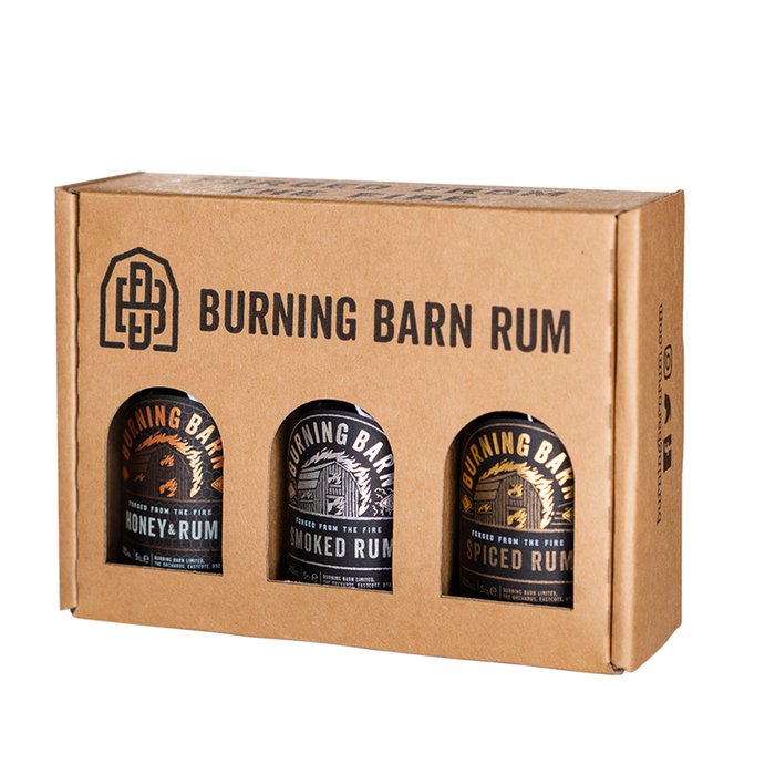 Burning Barn Rum Gift Set 3 X 5cl