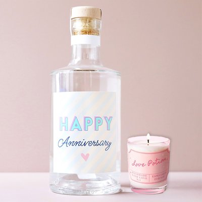Anniversary Gin & Love Potion Candle Gift Set