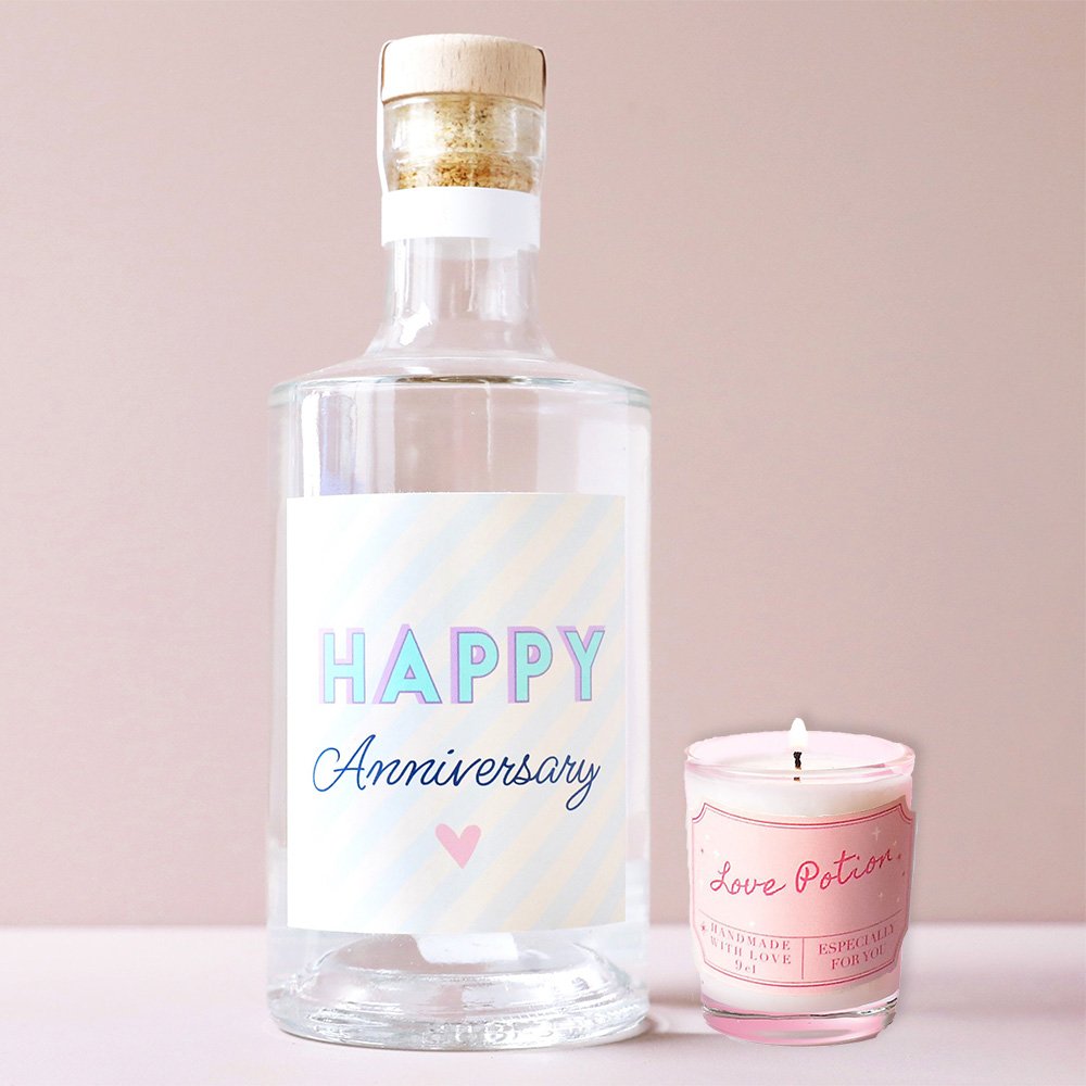 Lisa Angel Anniversary Gin & Love Potion Candle Gift Set Alcohol