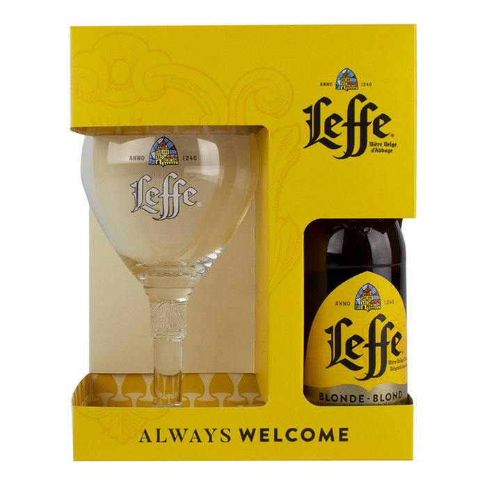 Leffe Blonde and Chalice Glass
