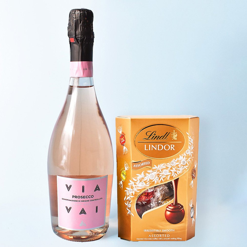 Via Vai Rose & Lindt Assorted 200G Alcohol