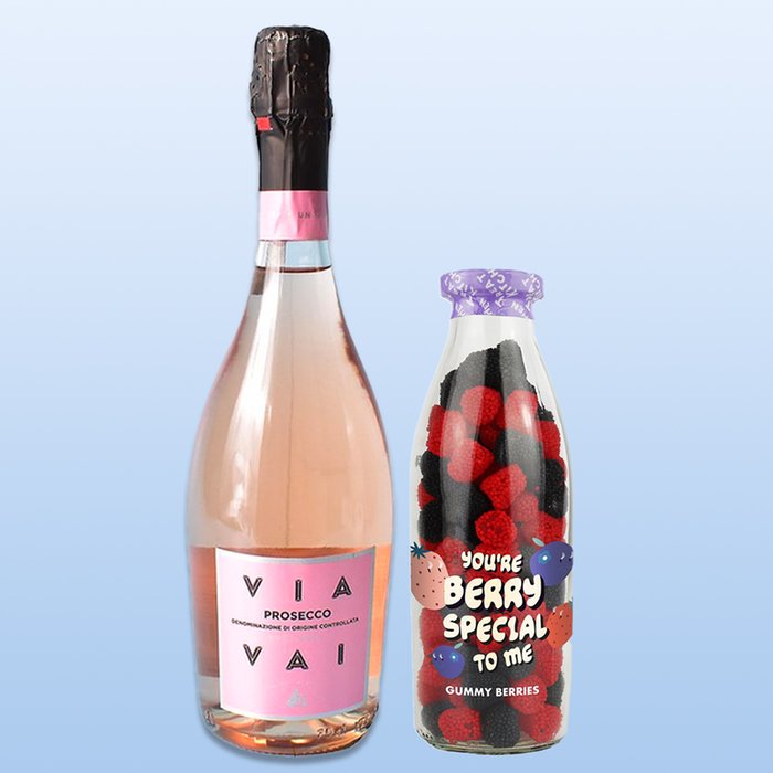 Prosecco Rosé Via Vai and You're Berry Special To Me Sweet Bottle Bundle