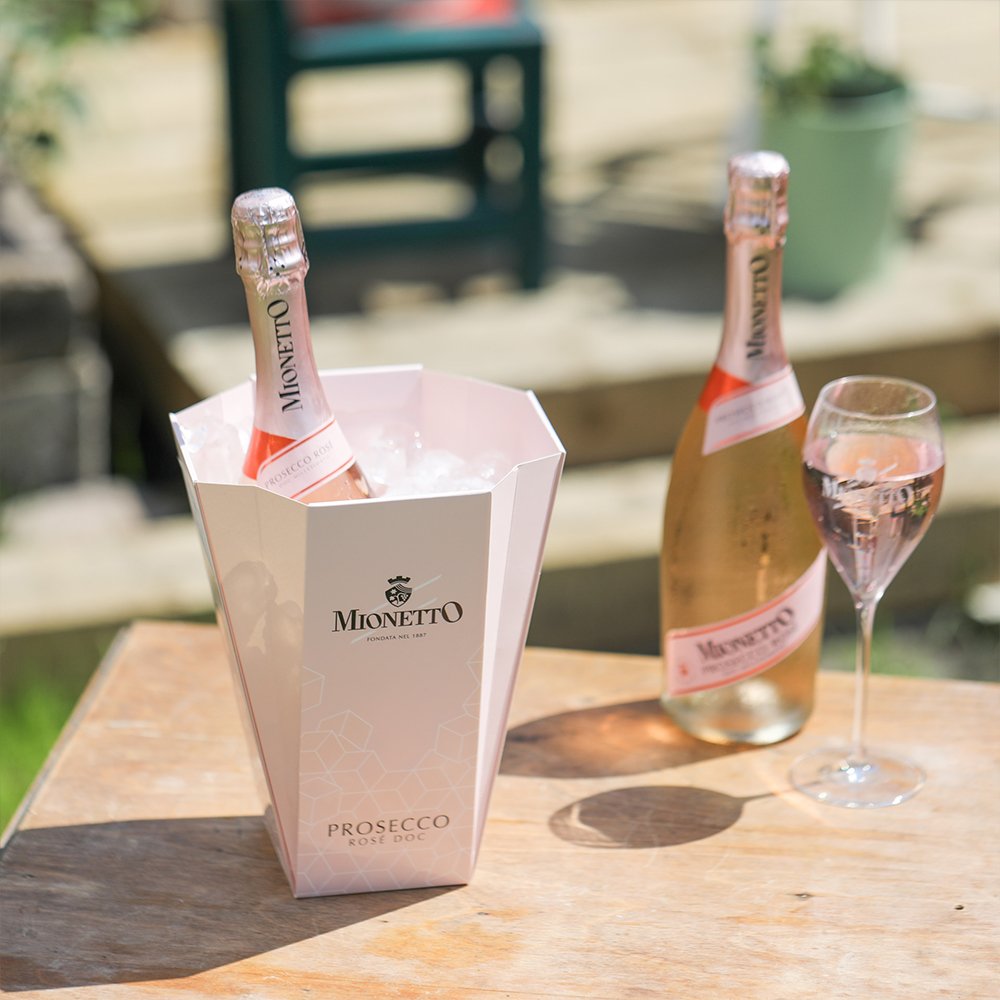 Mionetto Prosecco Rosé 75Cl Ice Bucket Gift Set Alcohol