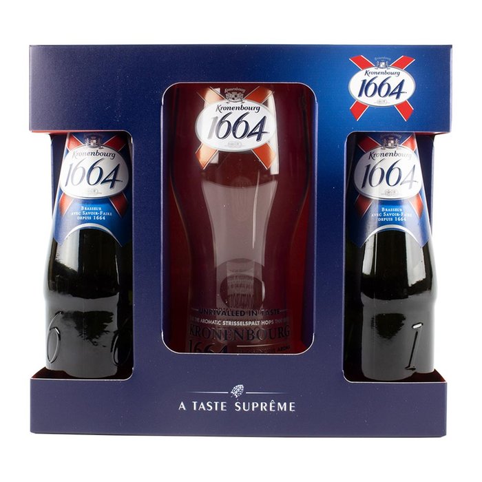 Kronenbourg 1664 and Glass Gift Set