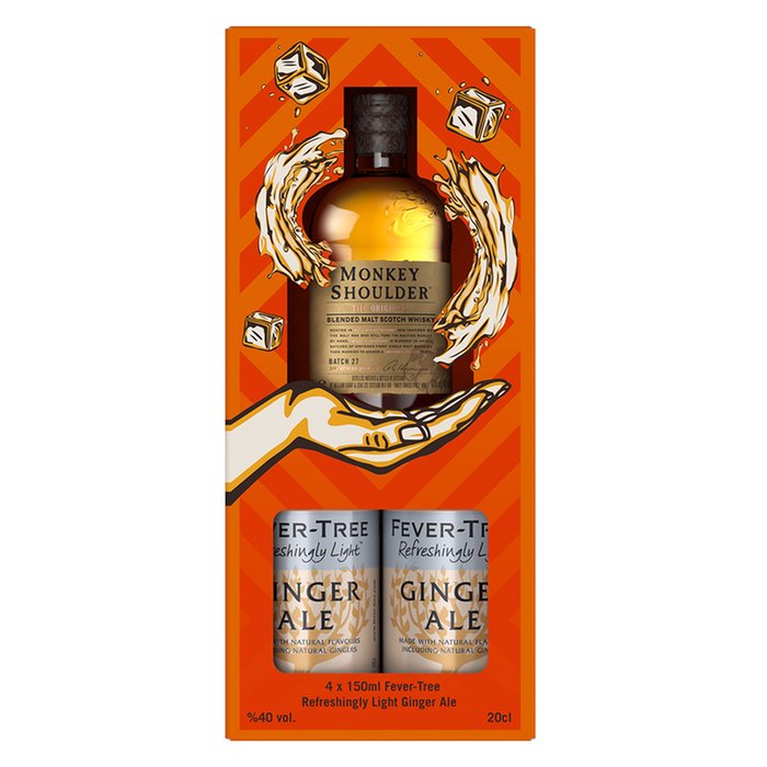 Monkey Shoulder Whisky & Fever Tree Ginger Ale Gift Set