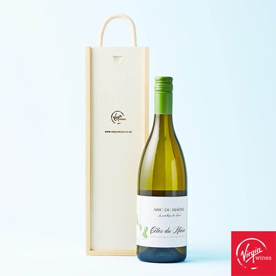 Virgin Wines Arc du Rhone Cotes du Rhone Blanc in Wooden Box