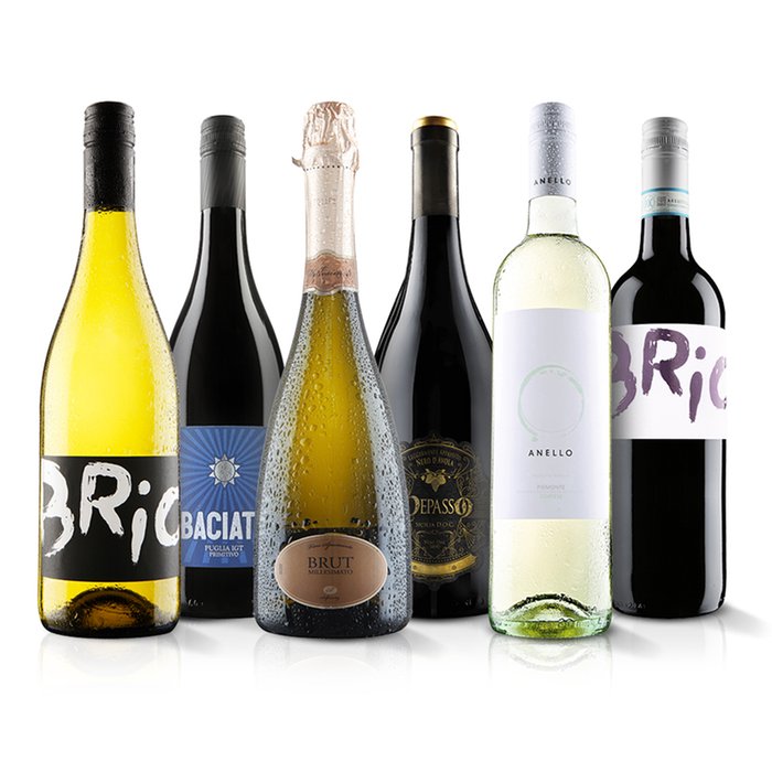Virgin Wines Italian Superstar Wines Gift Set (6 Bottles)