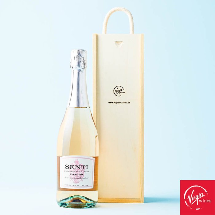 Virgin Wines Prosecco in Wooden Gift Box 75cl