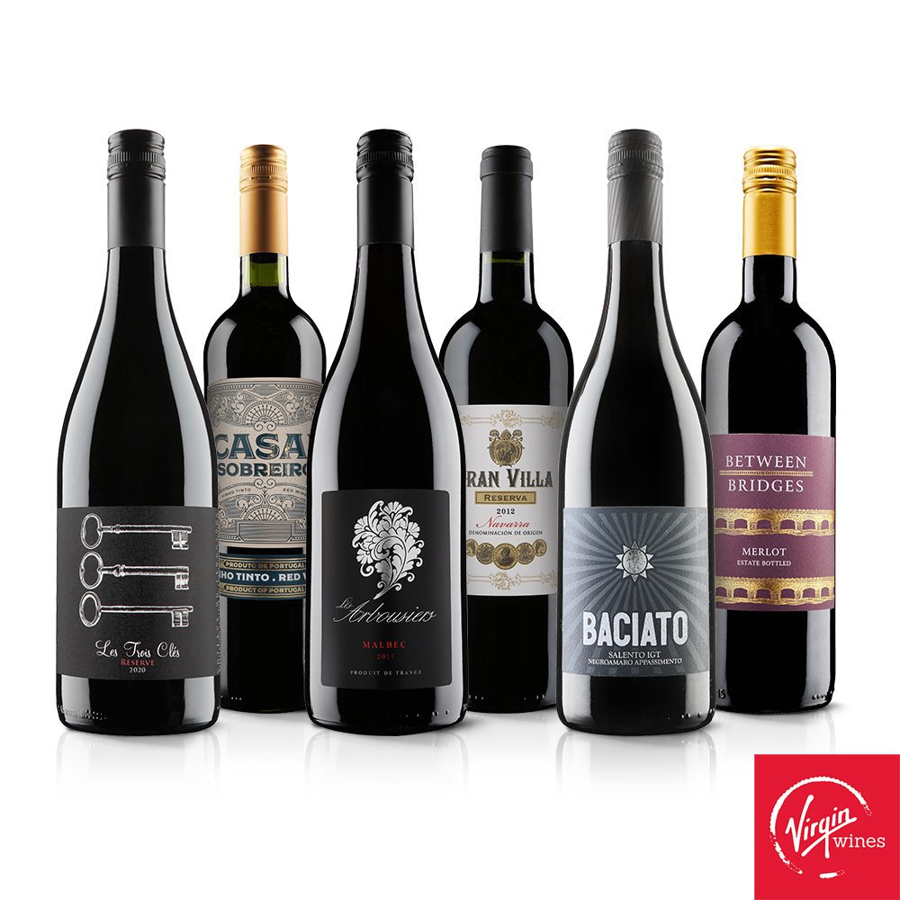 Virgin Wines Around Europe In 6 Red Wines Gift Set Alcohol