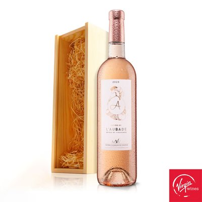 Virgin Wines Cuvee de L'Aubade Cotes de Provence in Wooden Gift Box