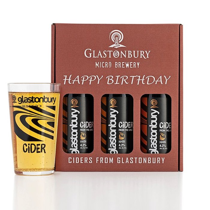Glastonbury Happy Birthday Cider Gift Set