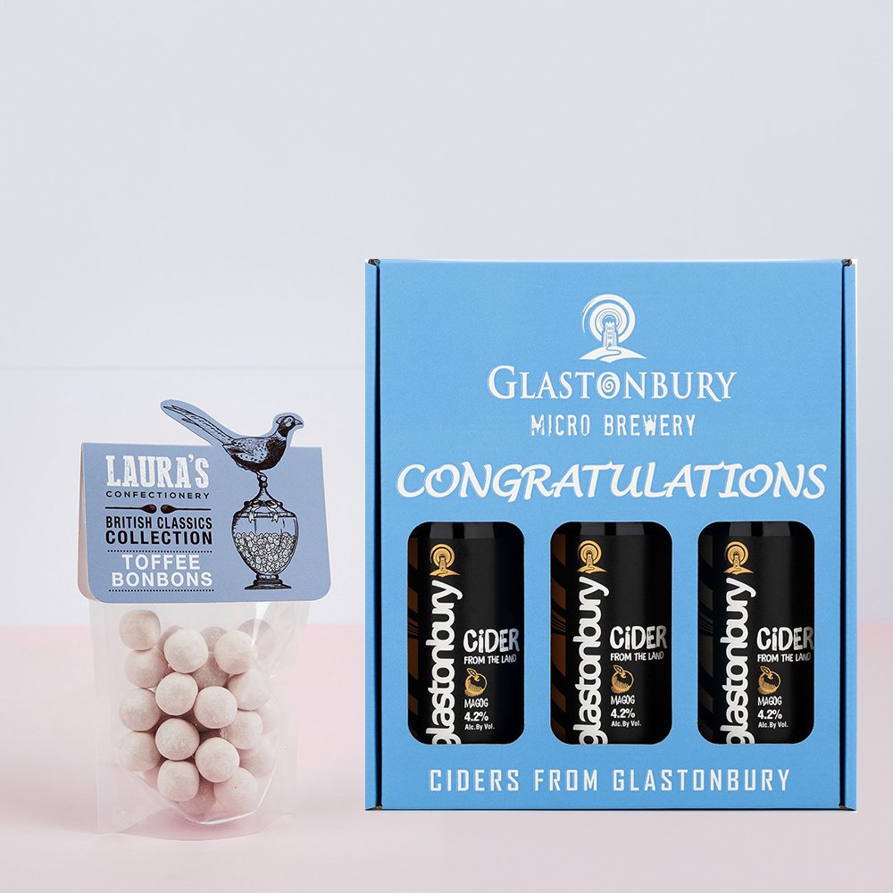 Laura's Confectionery Congratulations Cider & Bonbons Bundle Alcohol