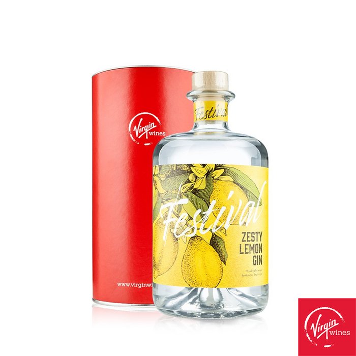 Virgin Wines Festival Zesty Lemon Limited Edition Gin 70cl